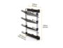 Porta Scarpe Laterale Estraibile mm.460x750x320 Acciaio Verniciato Moka RAL8019 Destra   Emuca - immagine 3